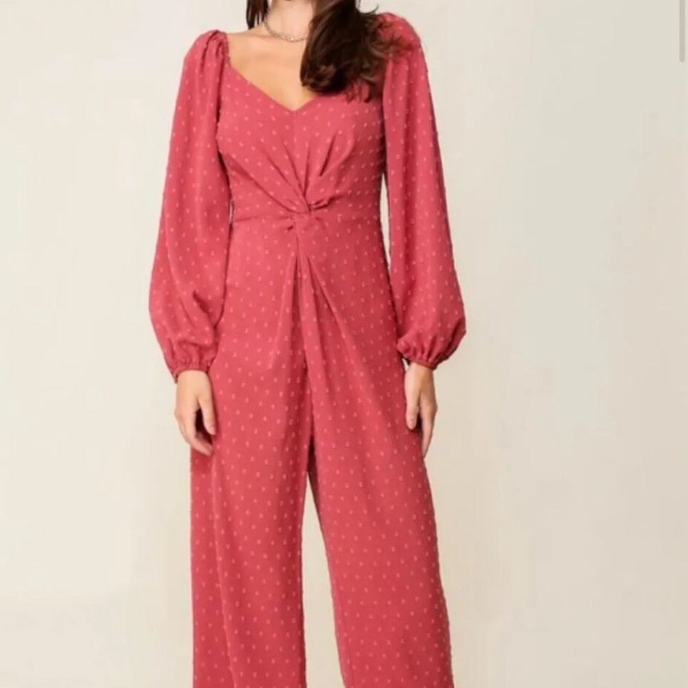 𝐍𝐖𝐓 LS Lumiere Twist front jumpsuit